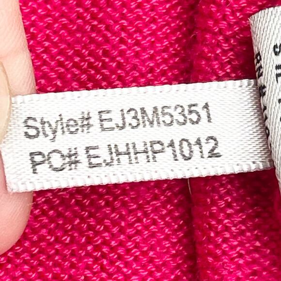 Eliza J Sweater Dress Womens Medium Ribbed Dopamine Preppy Minimalist Girly - Picture 9 of 12